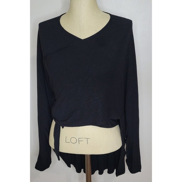 Women Kedem Sasson Black Jacket Tie Closure One Size Minimalist Lagenlook - Picture 5 of 7